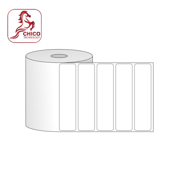 Giấy in mã vạch PVC 1 tem 106x15x50M