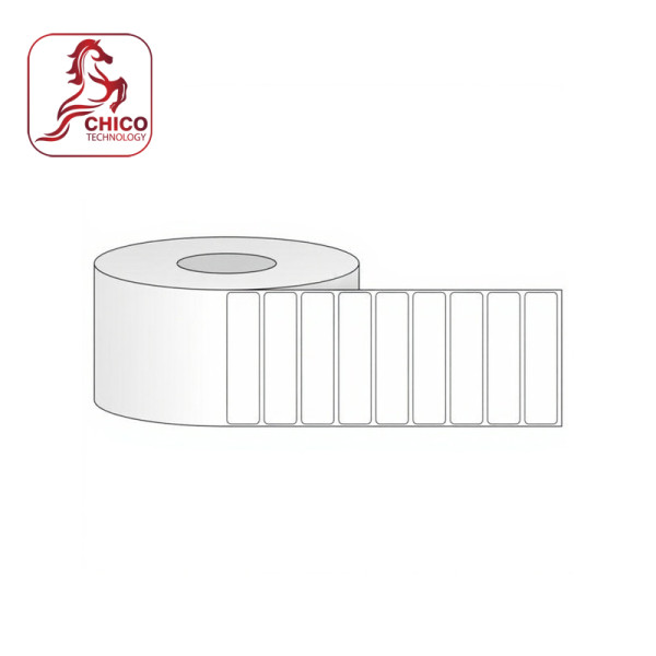 Giấy in mã vạch 1 tem 85x20x100M, bo góc