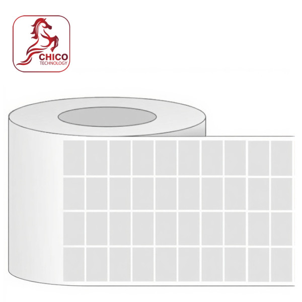 Giấy in mã vạch 4 tem 25x15x100m
