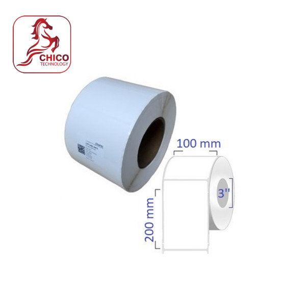 Giấy in mã vạch 1 tem 100x200x100M