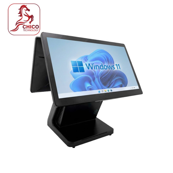 Máy pos bán hàng cảm ứng 2 màn Xcode X58D (Core I5 Gen8, Ram 16GB, SSD 256GB) 15.6 inch 