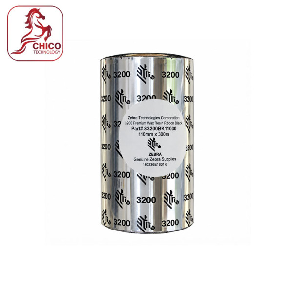 Ruy băng mực máy in mã vạch Zebra S3200BK11030